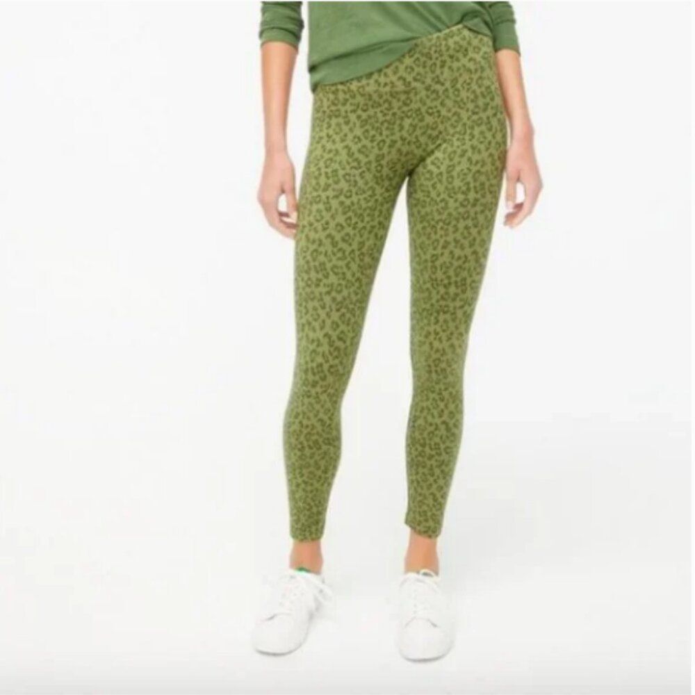J. Crew Factory Full-length High Waisted Leggings in Cheetah Animal Print Size S